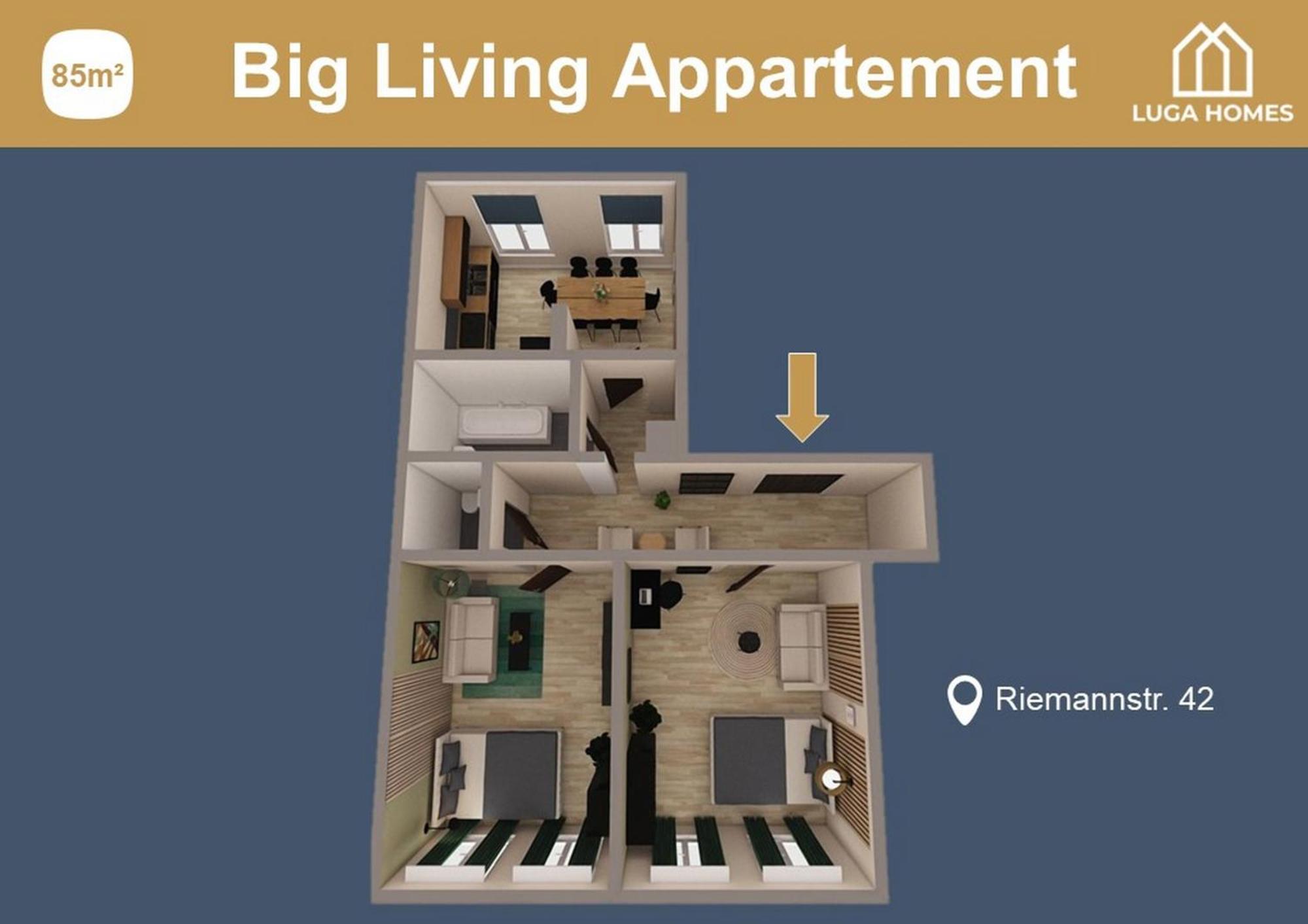 Luga Homes - Karli Apartment Leipzig